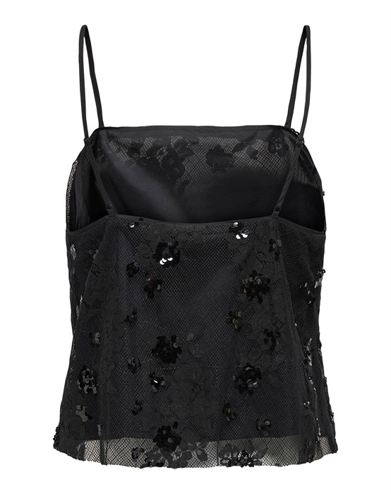 ONLSinna Lace Singlet Top - Black